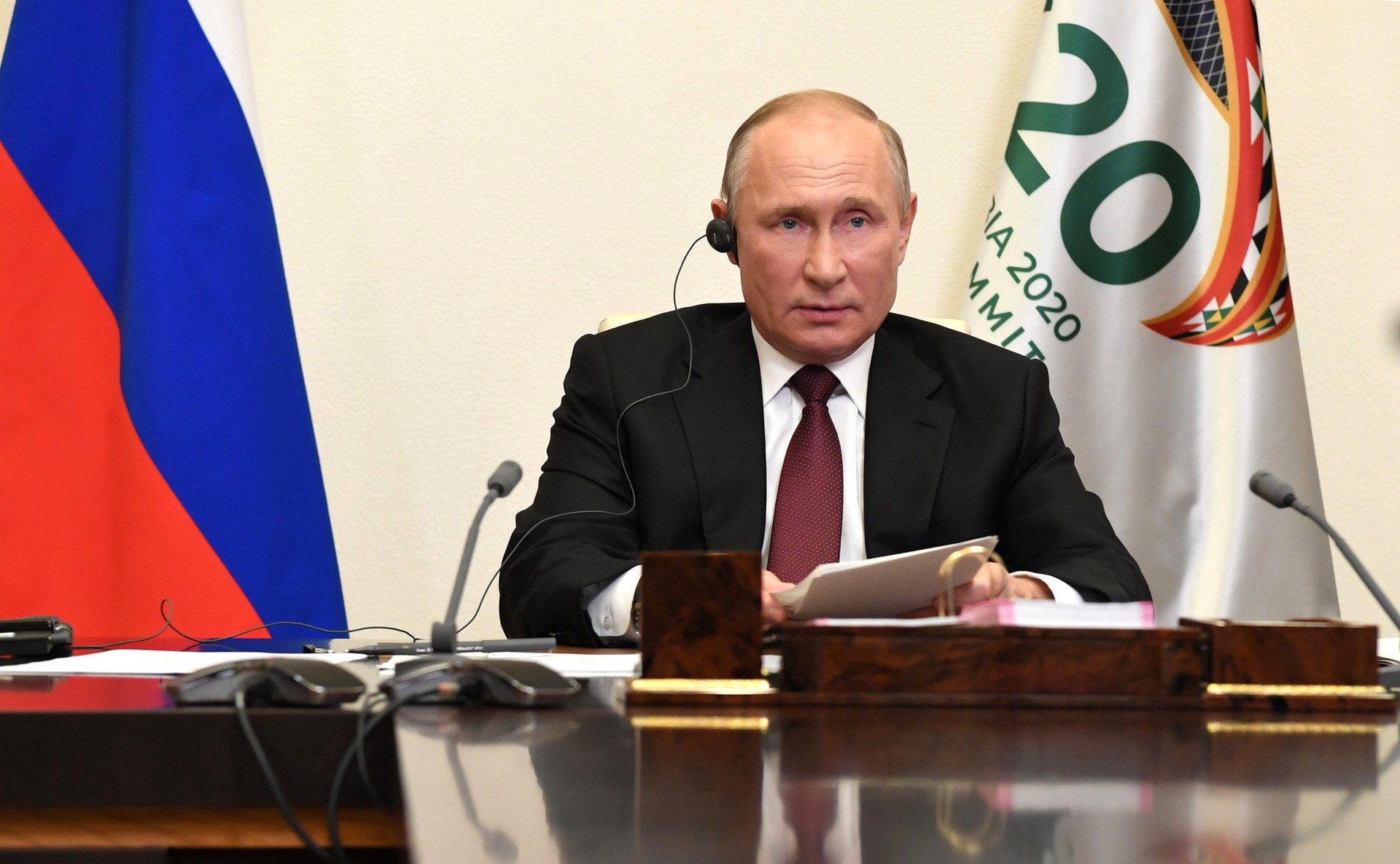Кремль: Путин примет участие в виртуальном саммите G20