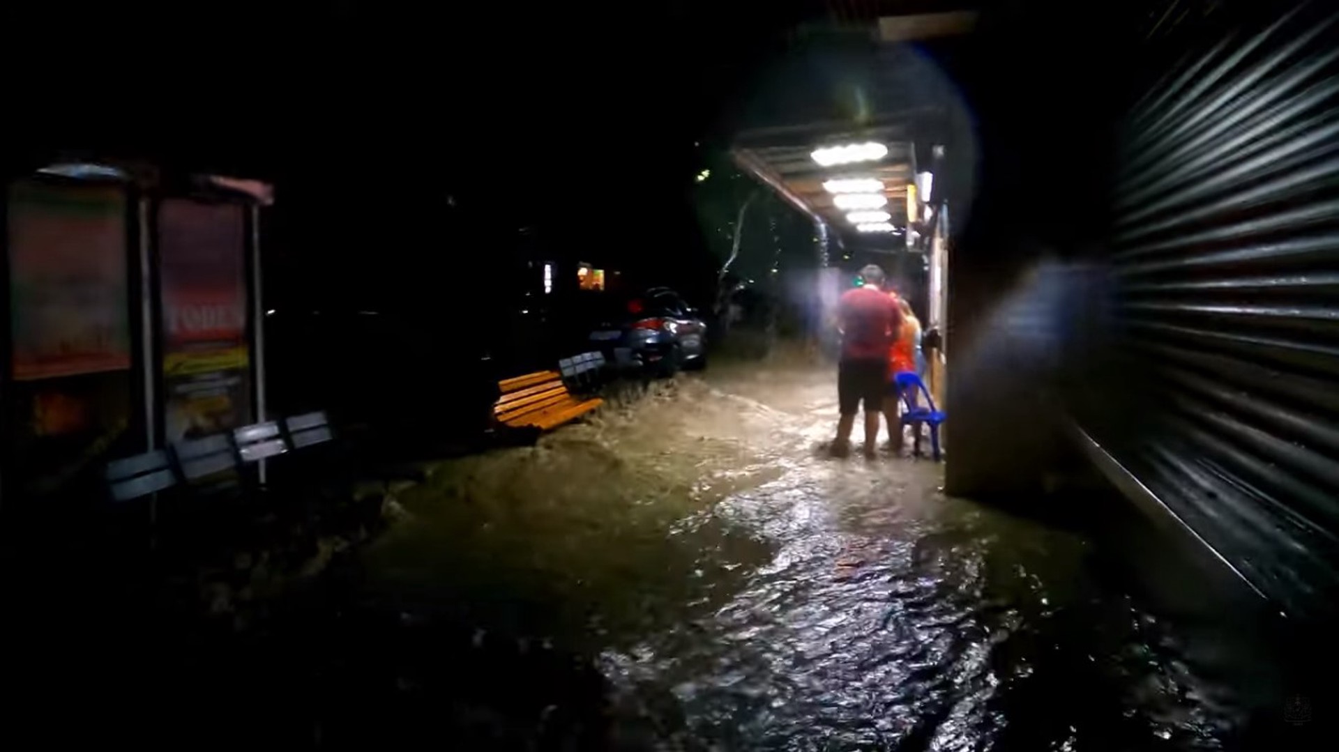 Хостинский район Сочи из-за сильных ливней ушёл под воду
