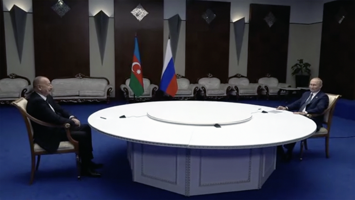Путин и Алиев в Астане обсудили ситуацию в Нагорном Карабахе
