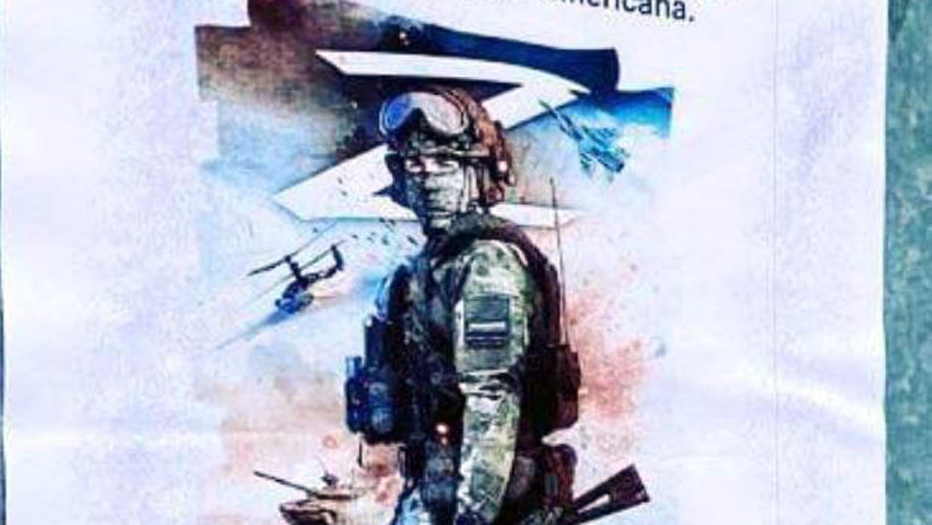В Италии на домах появились плакаты с русским солдатом на фоне символа Z и военной техники
