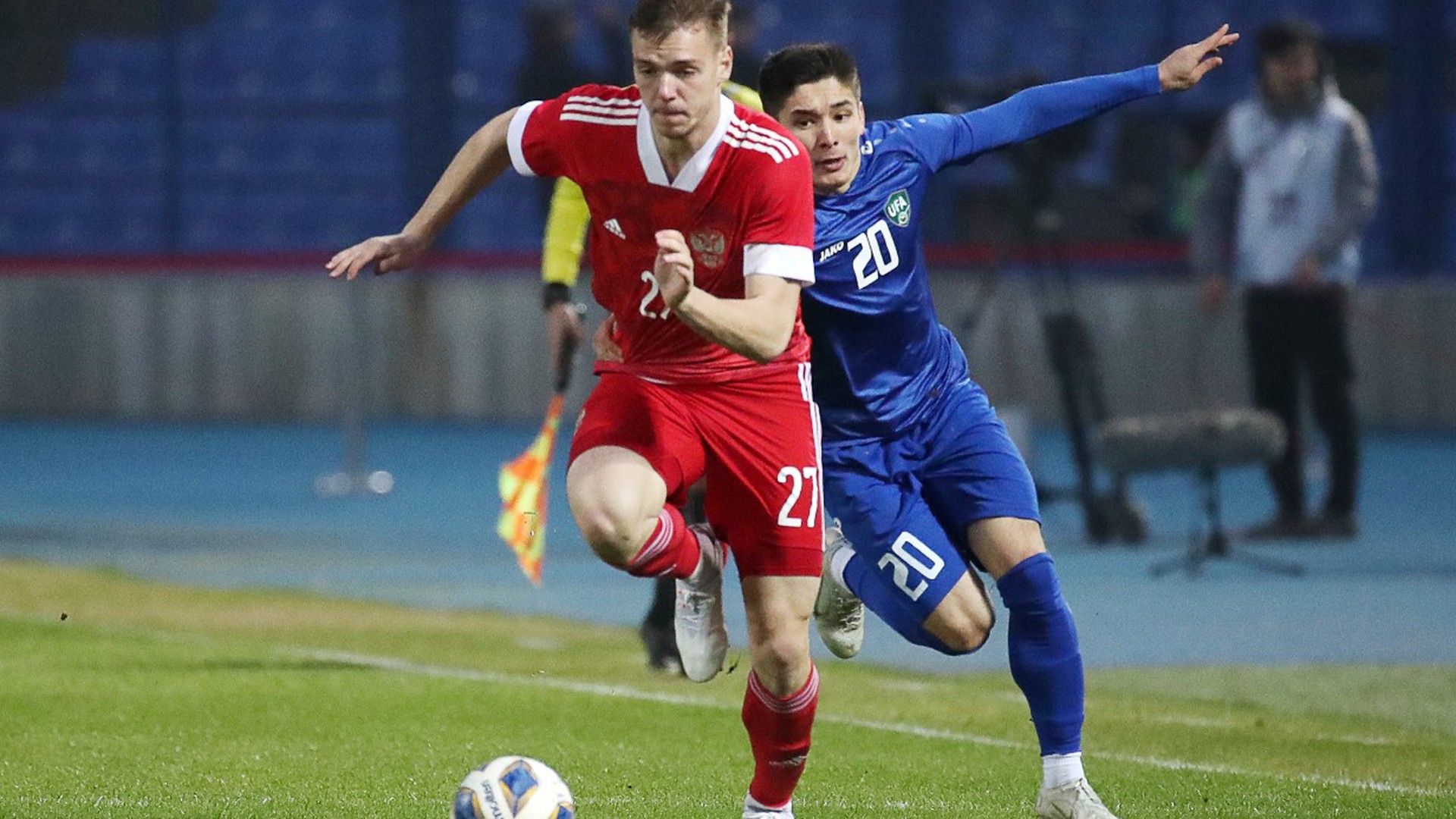 Сборная России по футболу сыграла вничью с Узбекистаном