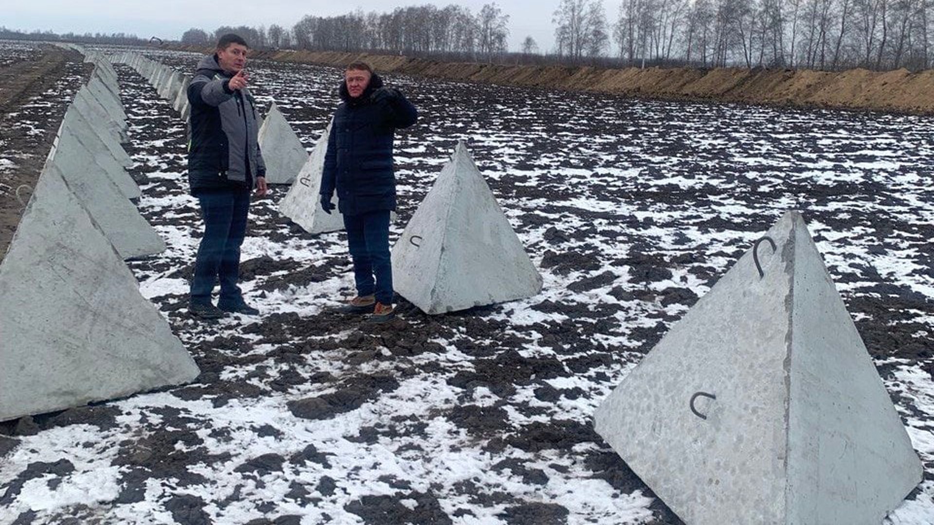 В Курской области началось строительство засечной черты