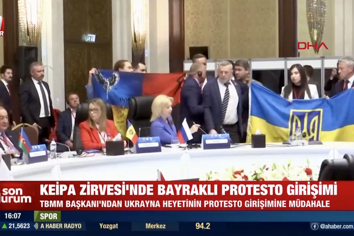 Члены Верховной рады Украины совершили провокацию во время выступления делегации РФ на саммите ПАЧЭС