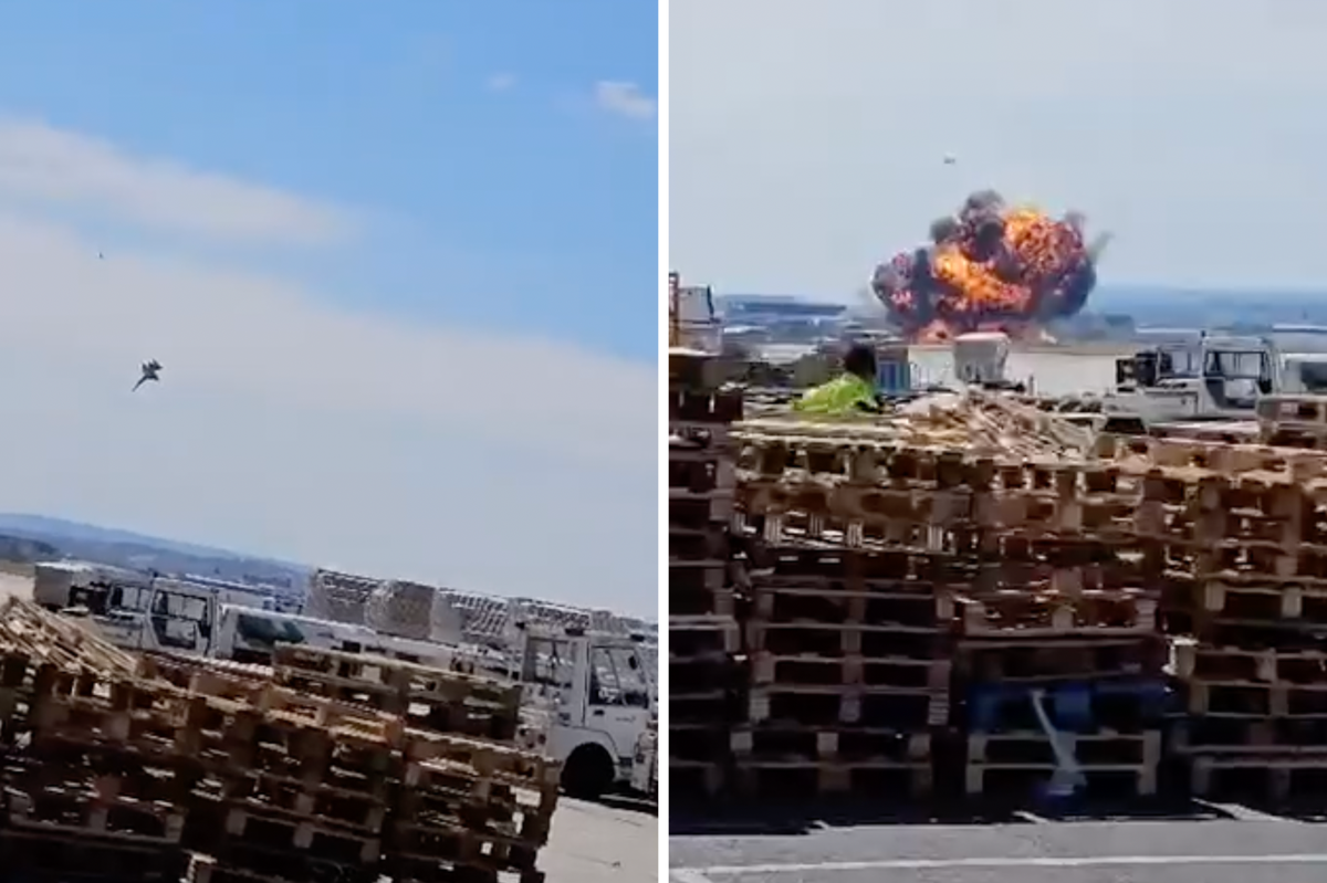 В Испании разбился истребитель F-18
