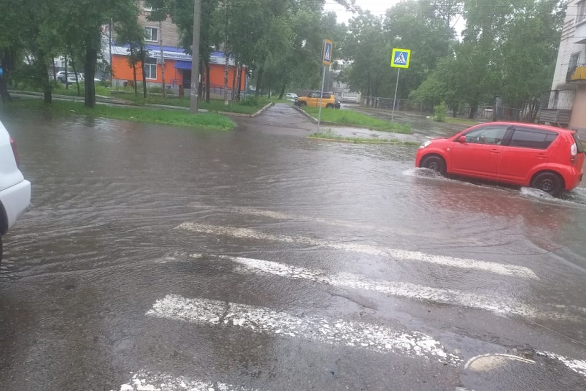 В Биробиджане за ночь выпала месячная норма осадков