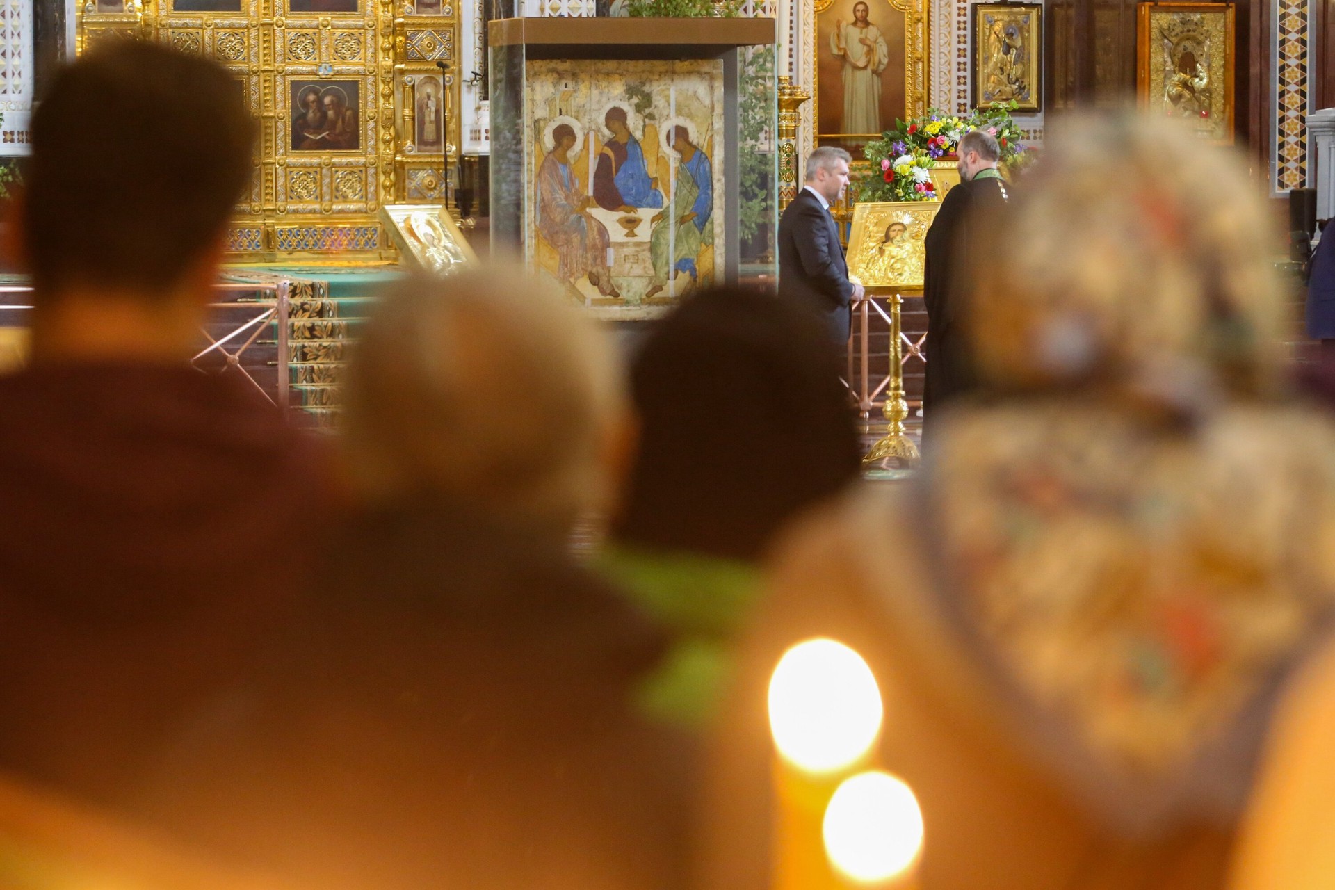 «Троица» Рублева останется в храме Христа Спасителя до 18 июля