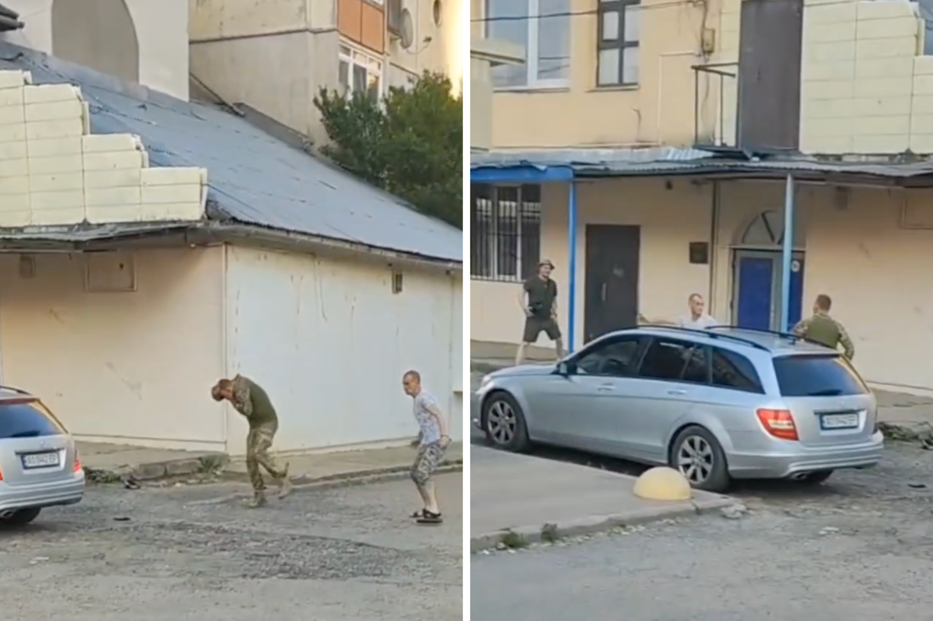 В Запорожье мужчина убежал от сотрудника военкомата, закидав его камнями