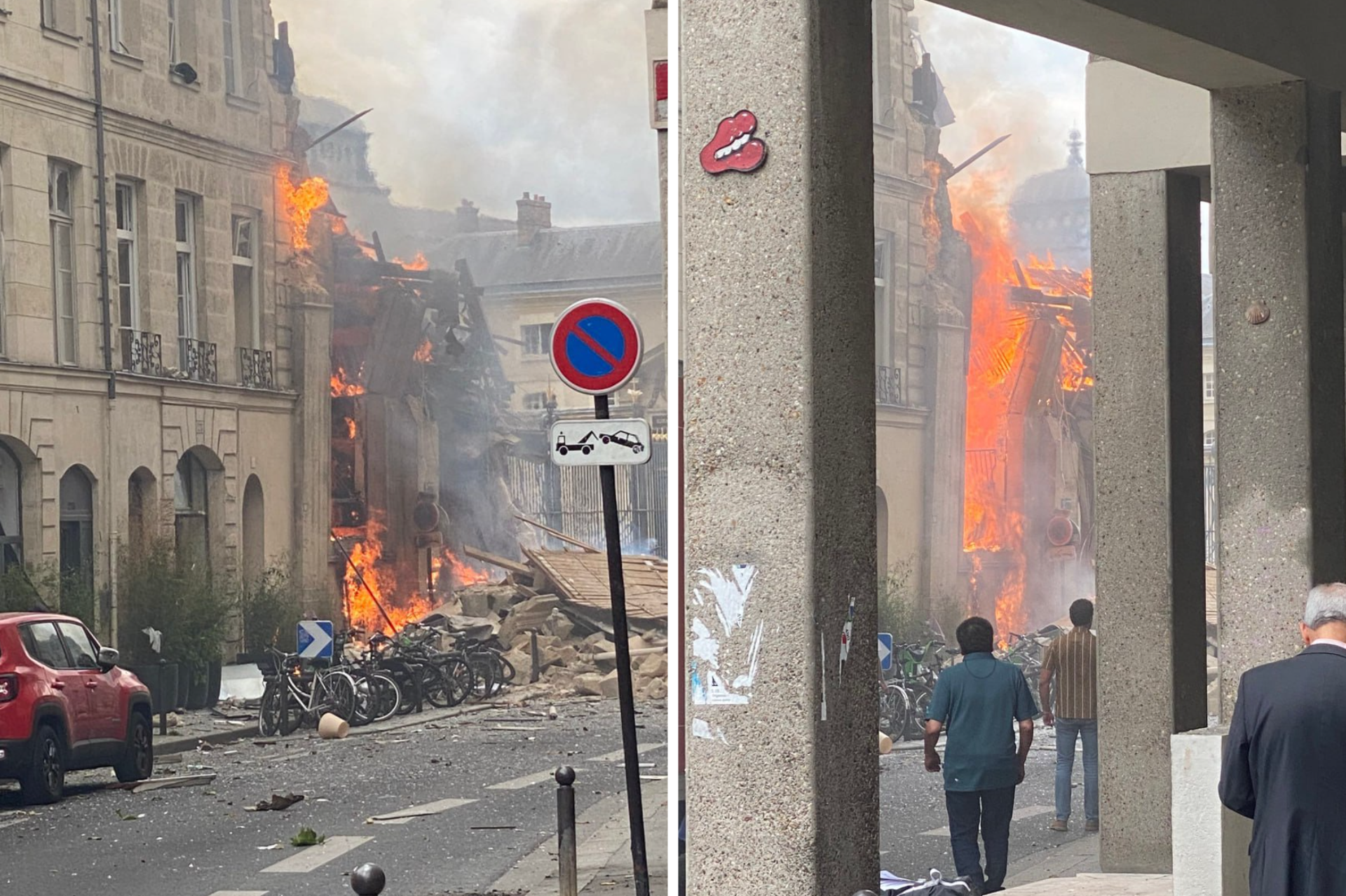 В центре Парижа произошел крупный взрыв газа