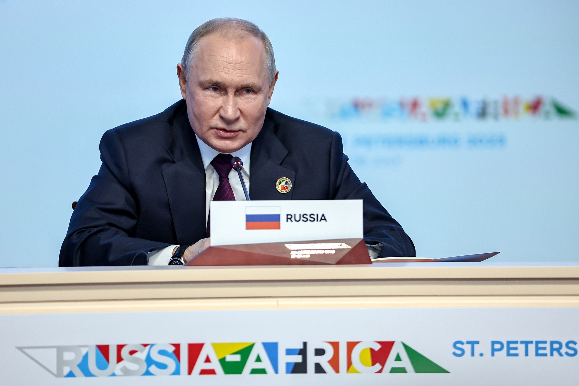 Путин сообщил, что итоговая декларация саммита «Россия-Африка» согласована 