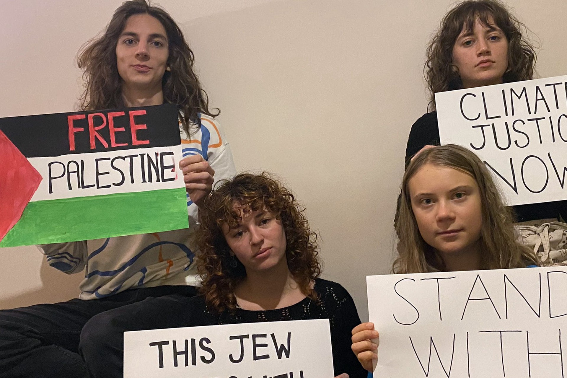 Экоактивистка Грета Тунберг выступила в поддержку Палестины