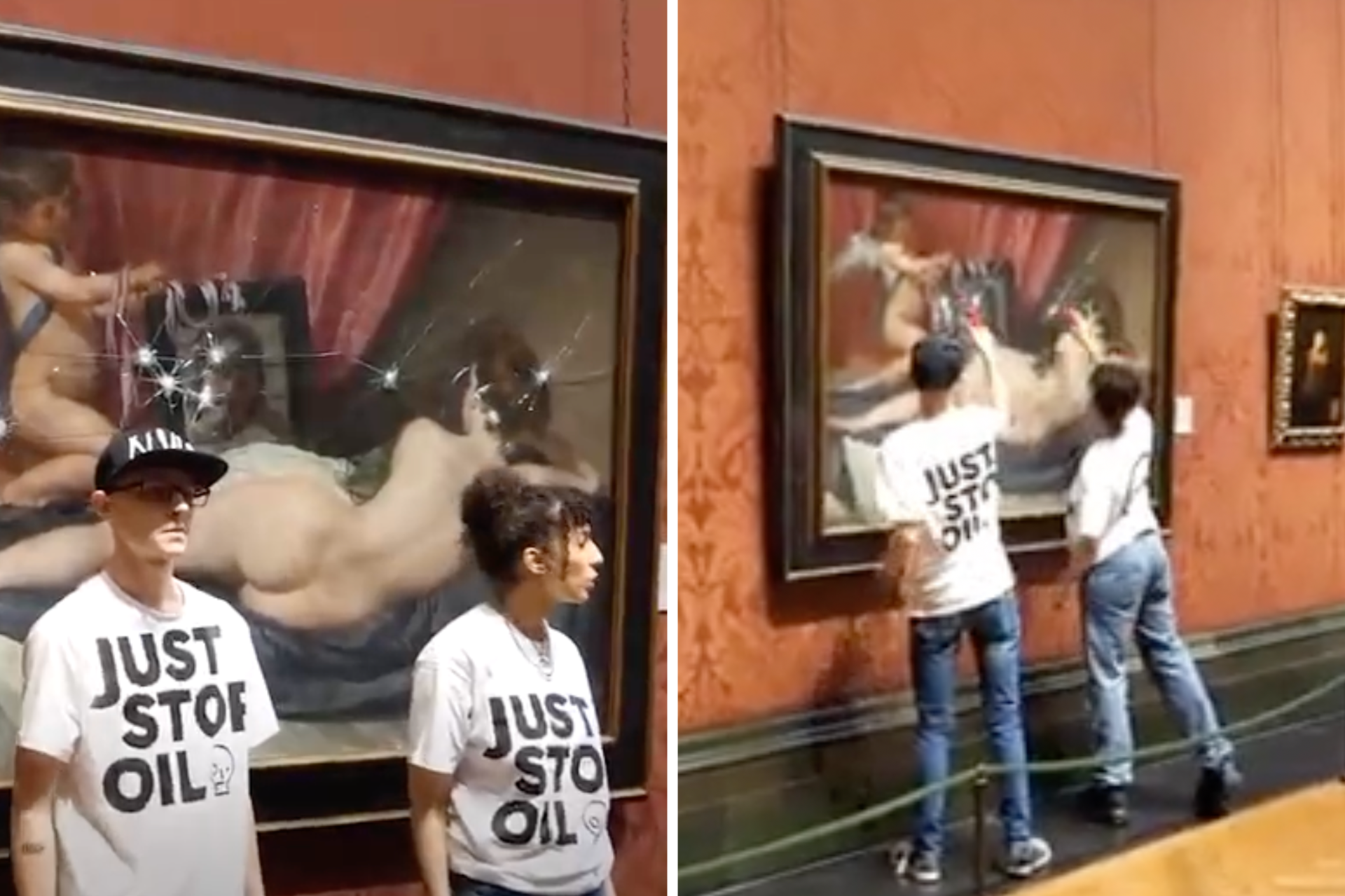 Экоактивисты разбили защитное стекло картины Диего Веласкеса в Лондоне