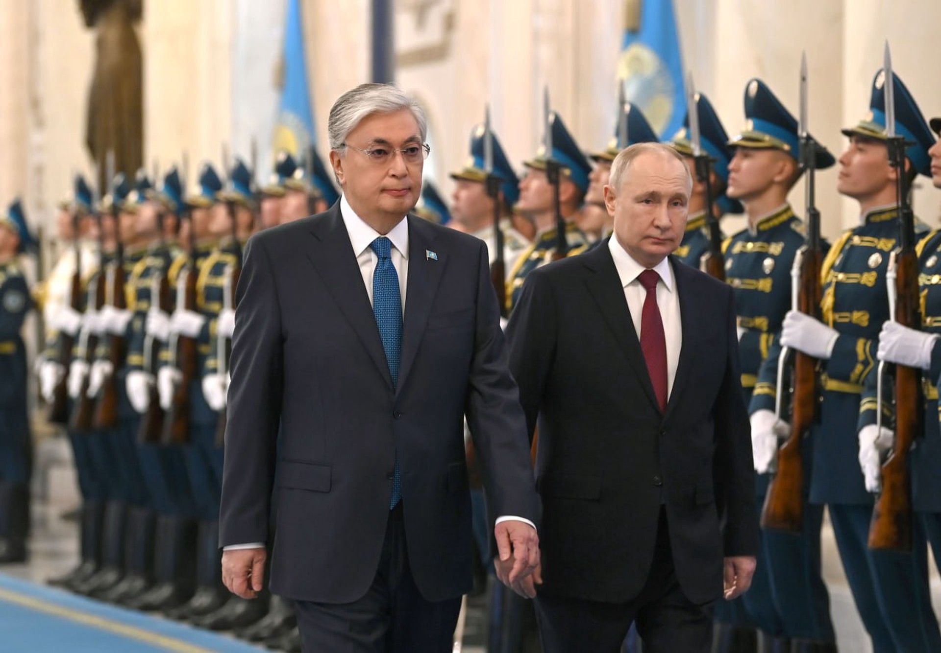 Путин проводит встречу с президентом Казахстана Токаевым в Астане