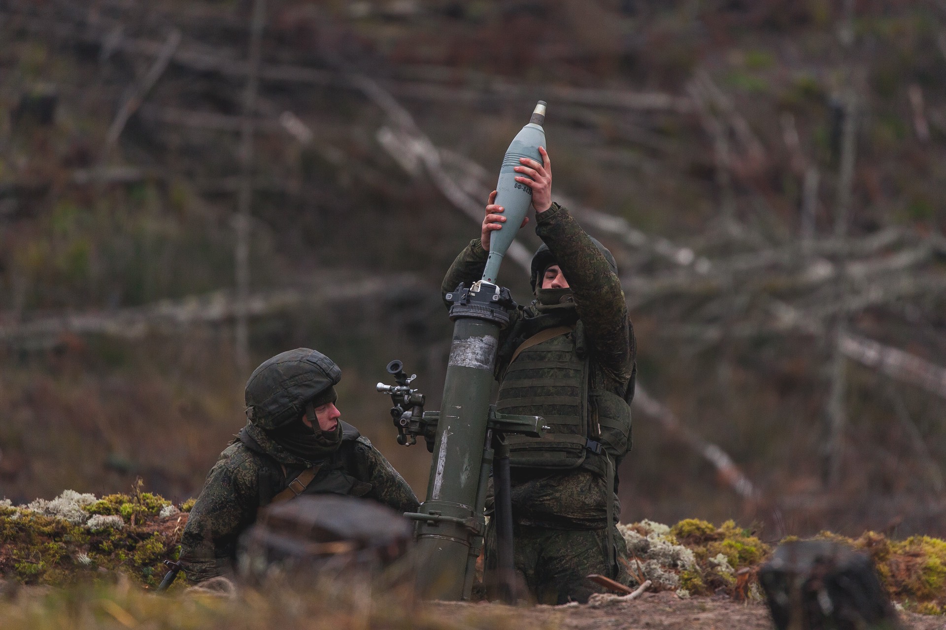 Расчёт 120-мм миномёта ВС РФ уничтожил наблюдательный пункт ВСУ на Херсонщине