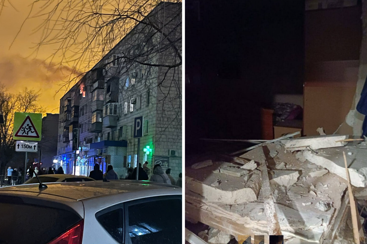 В городе Волжский произошел взрыв бытового газа