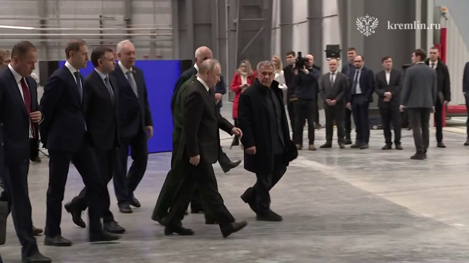 Владимир Путин посетил Казанский авиационный завод