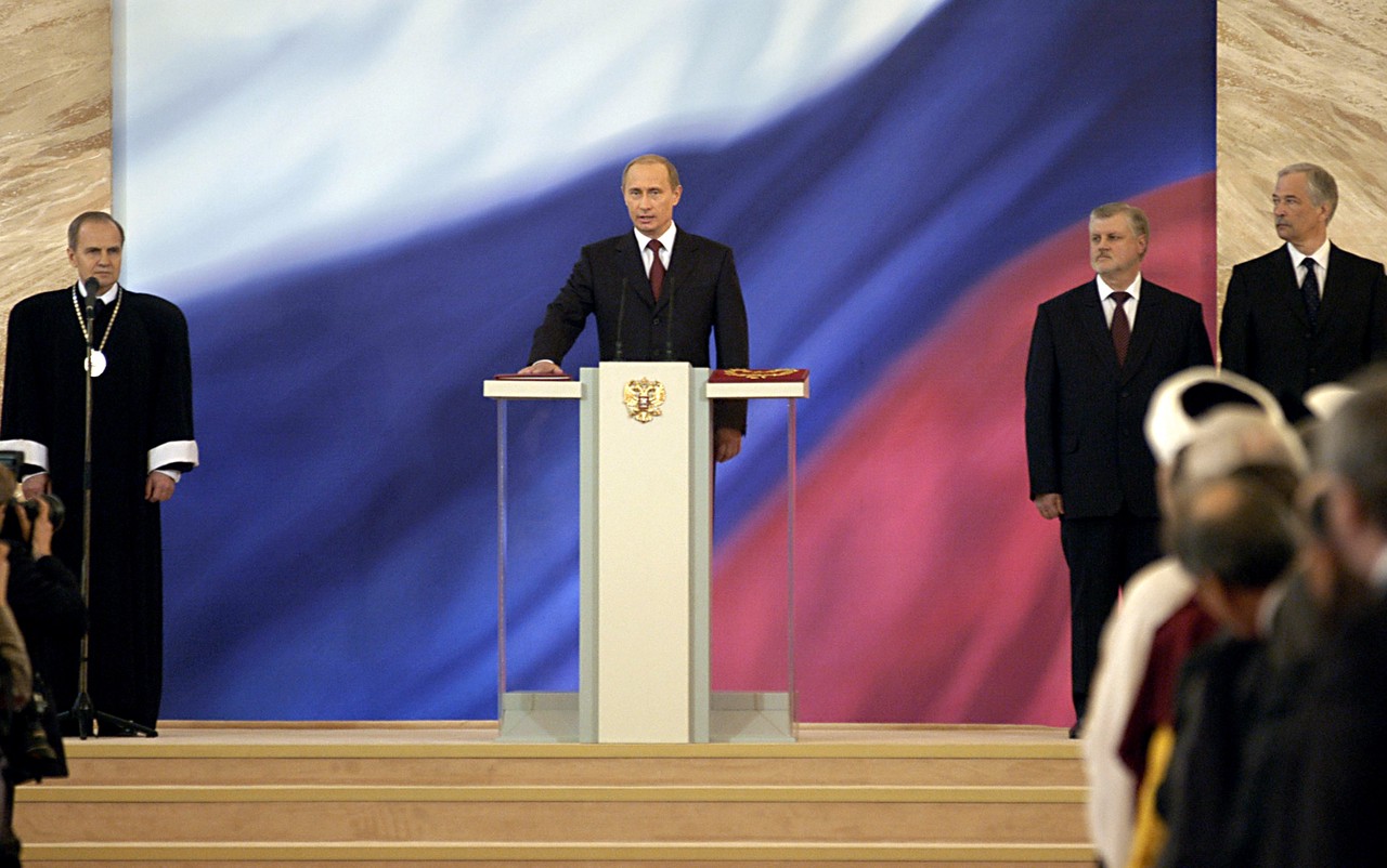 Фото © Алексей Панов / ТАСС / 07.05.2004 Официальное вступление в должность президента России Владимира Путина