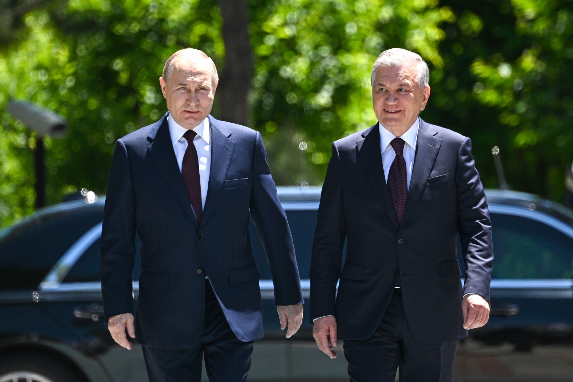 Путин и Мирзиёев проводят переговоры в Узбекистане