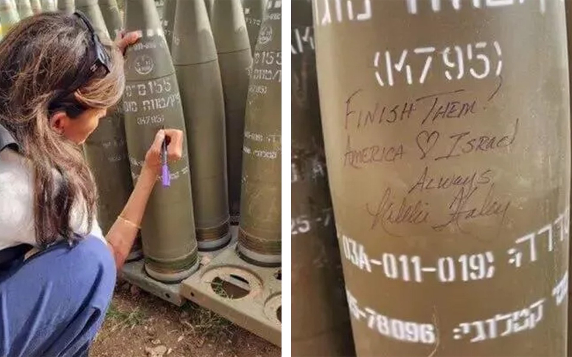 Никки Хейли раскритиковали за надпись на израильской ракете