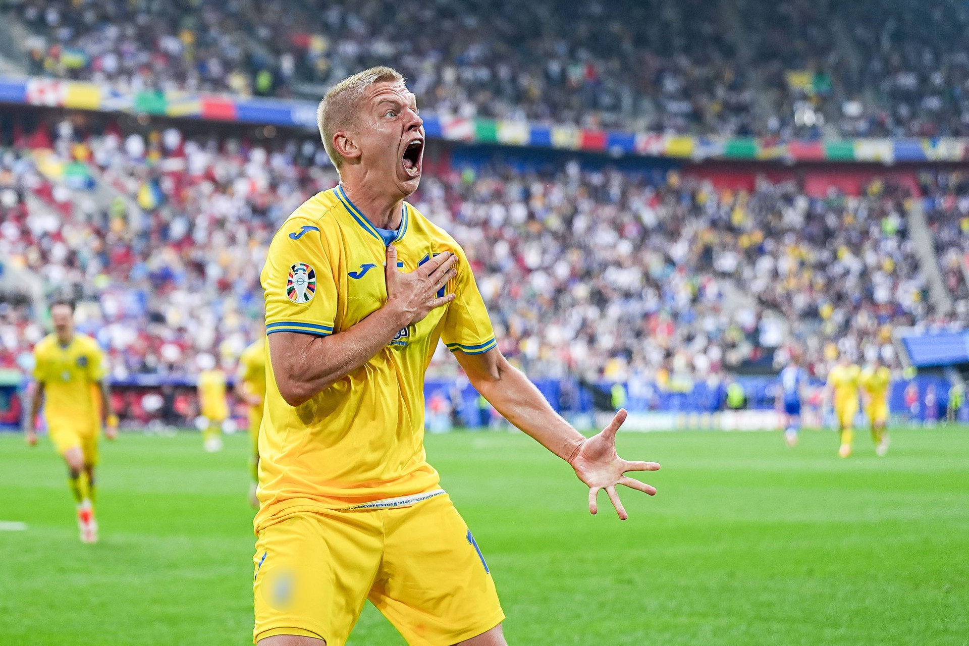 Сборная Украины обыграла Словакию в матче 2-го тура группового этапа Евро-2024