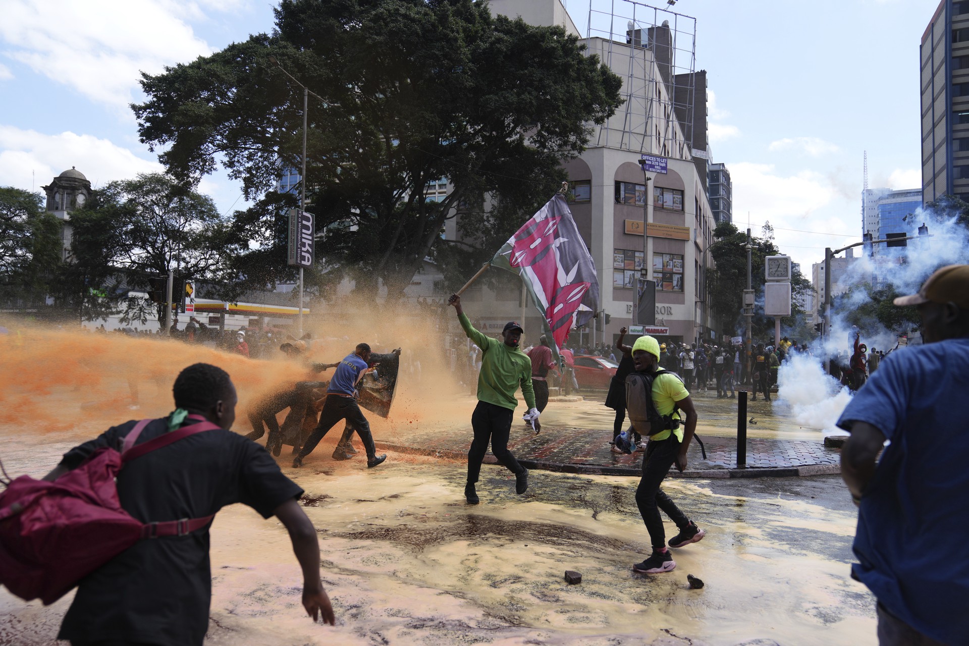 Сестра Обамы и её дочь пострадали от слезоточивого газа на протестах в Кении