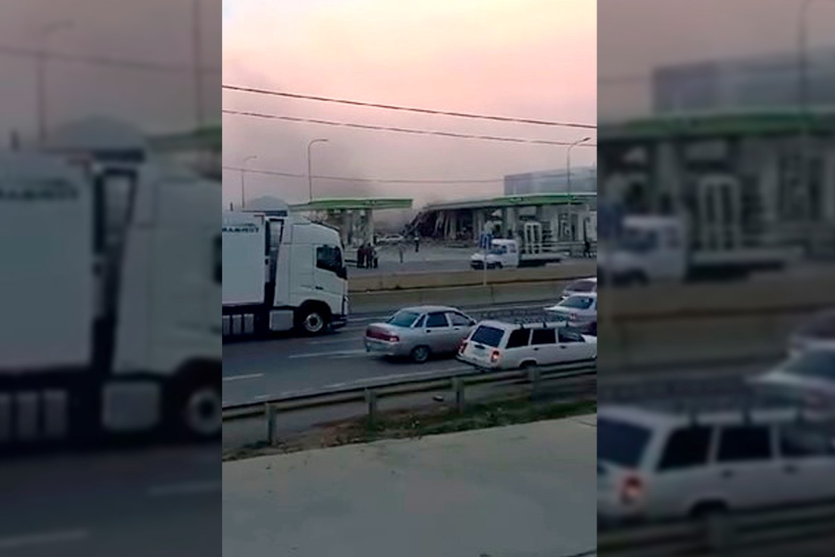 В Махачкале произошёл взрыв на АЗС