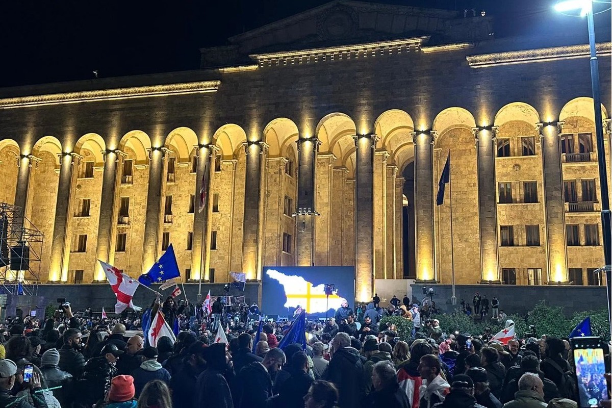 Протесты в Грузии вспыхнули с новой силой после заявления Кобахидзе