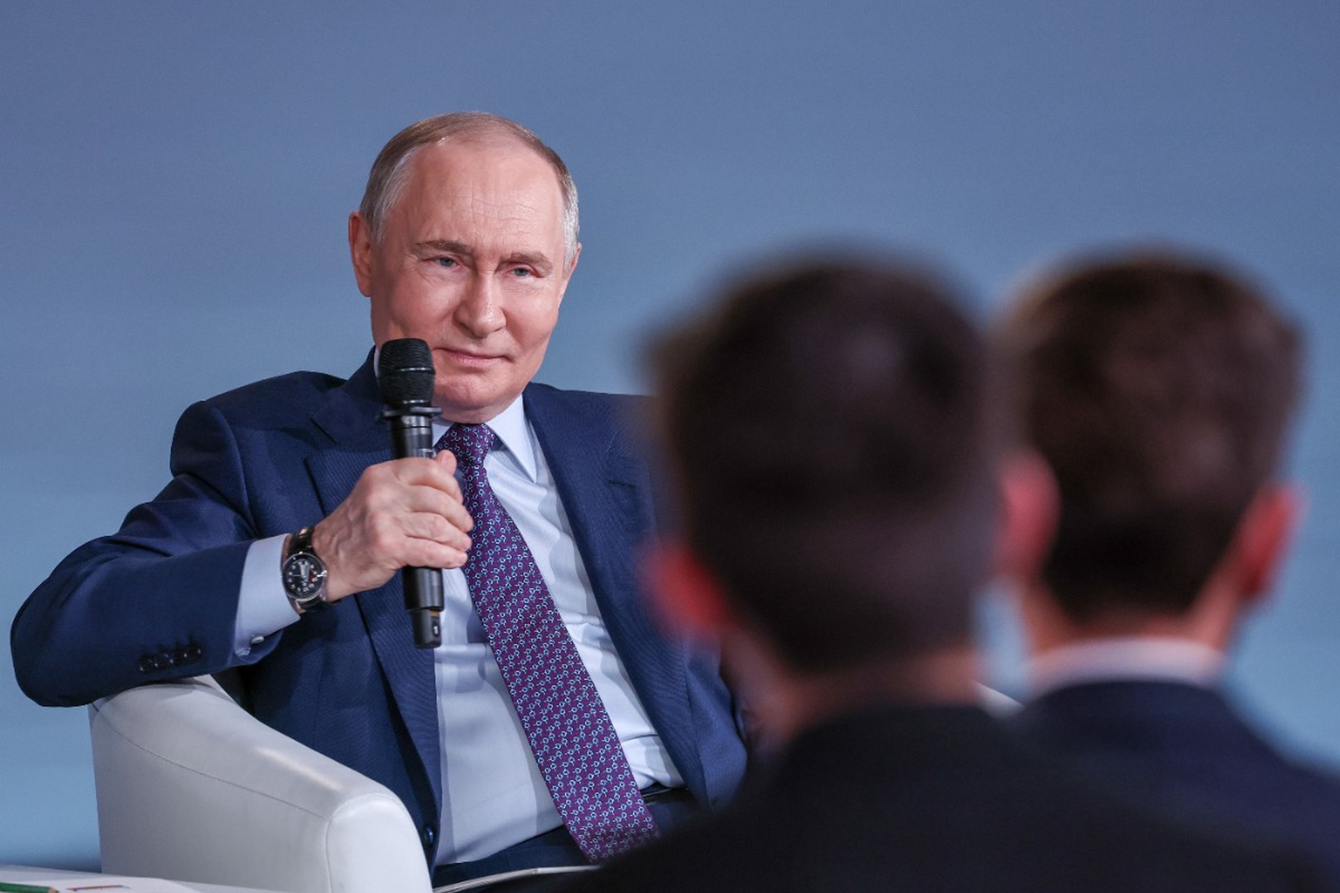 Путин обратился к участнице марафона «Знание.Первые» на испанском языке