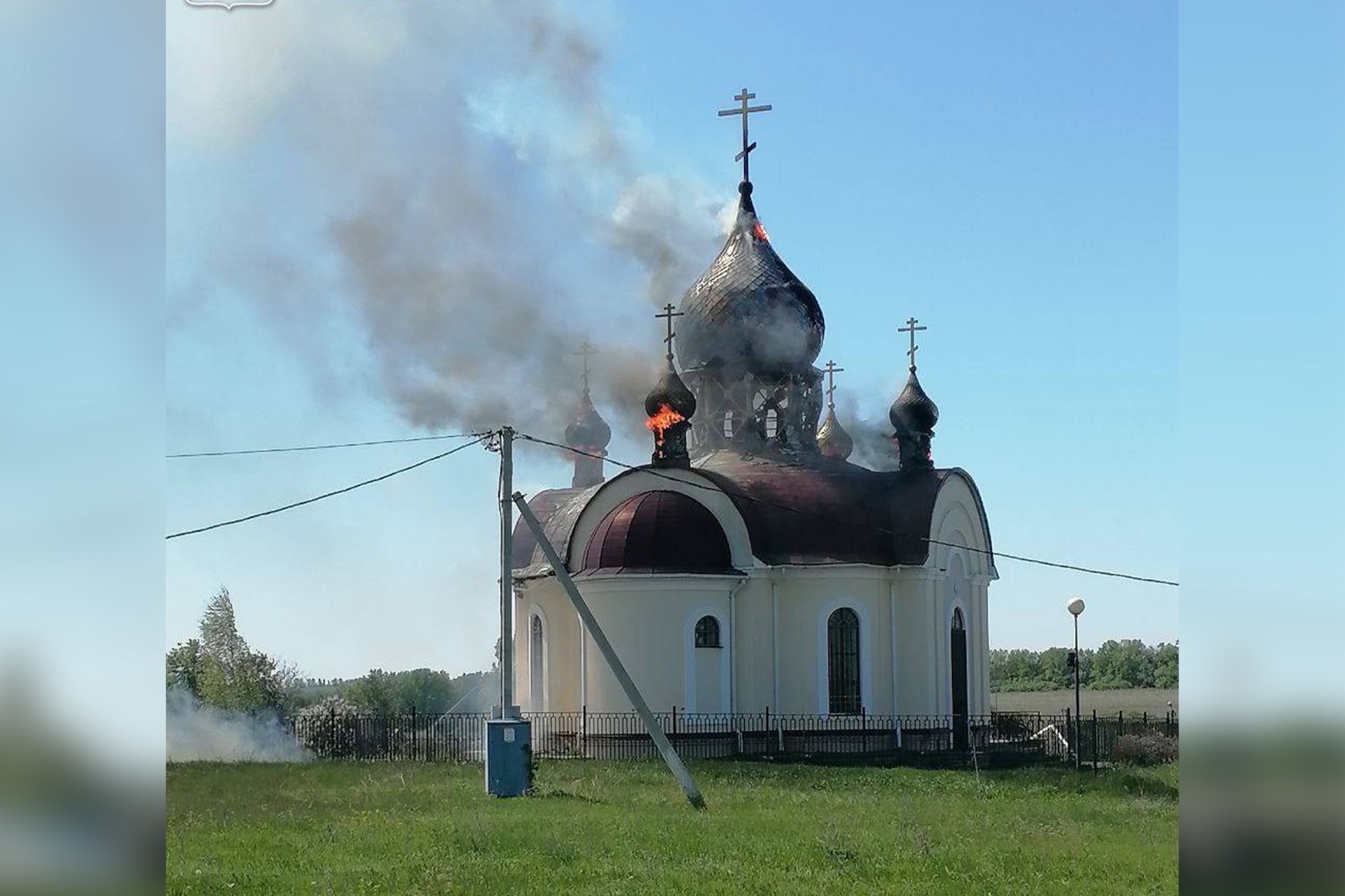БПЛА ВСУ атаковал храм Георгия Победоносца в Белгородской области