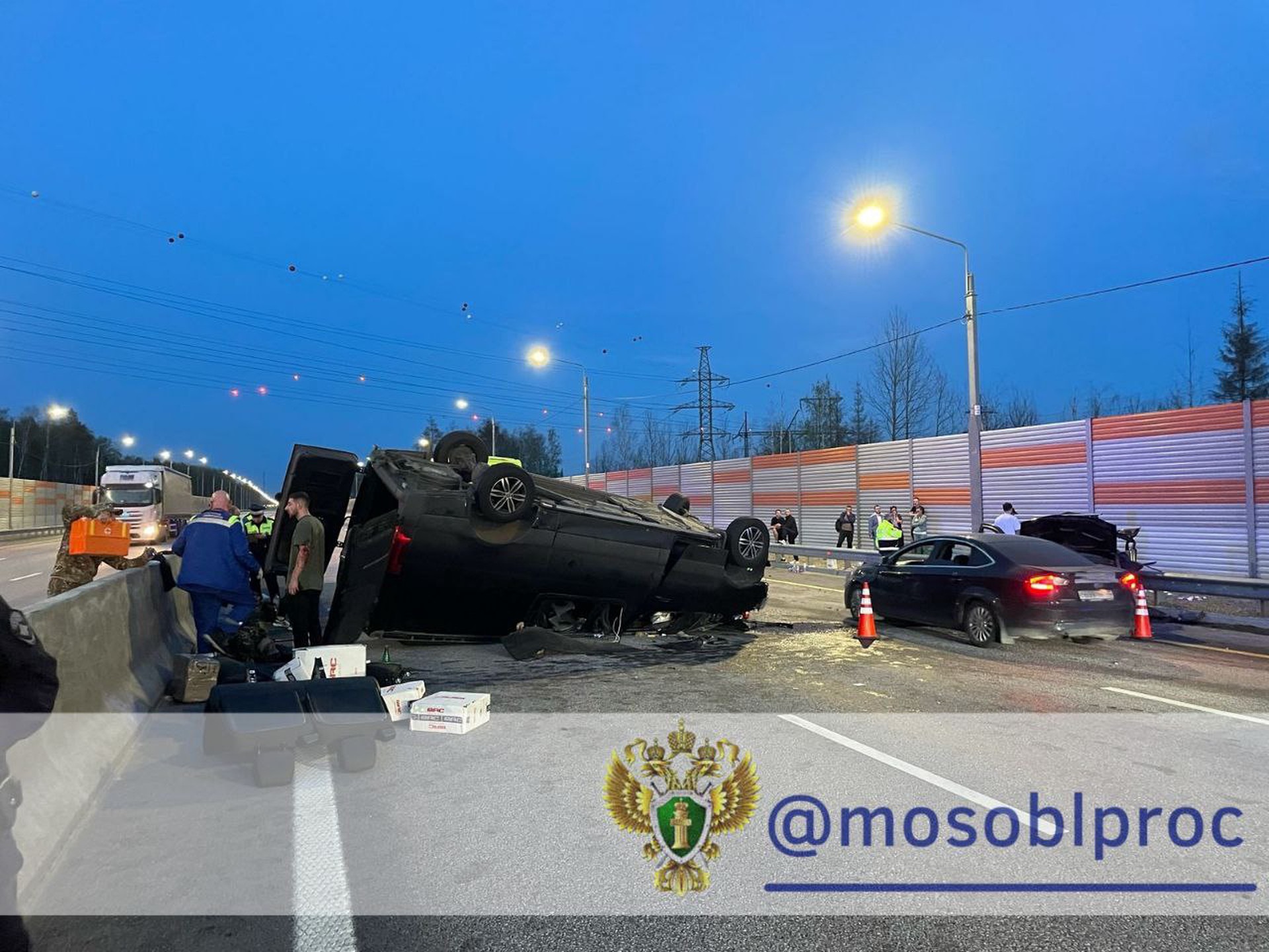 Женщина и ребенок погибли в ДТП с микроавтобусом в Ногинске