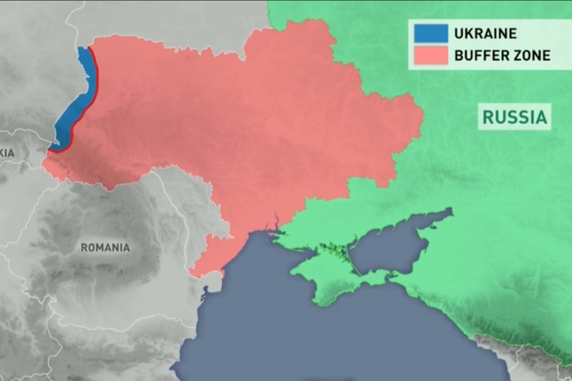 Медведев: Буферная зона займет всю территорию Украины
