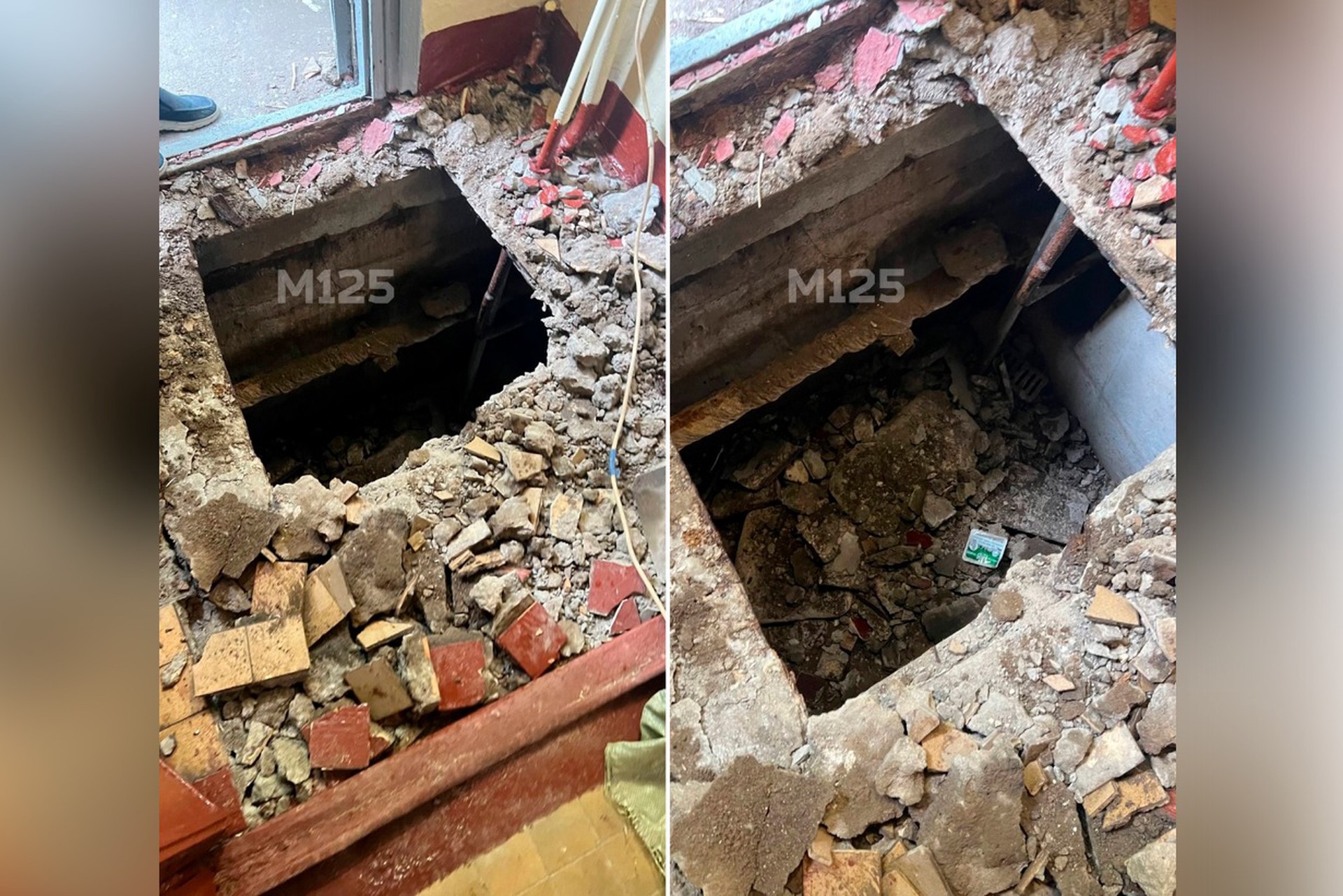 Пол провалился под ногами мужчины в подъезде первой хрущевки в Москве