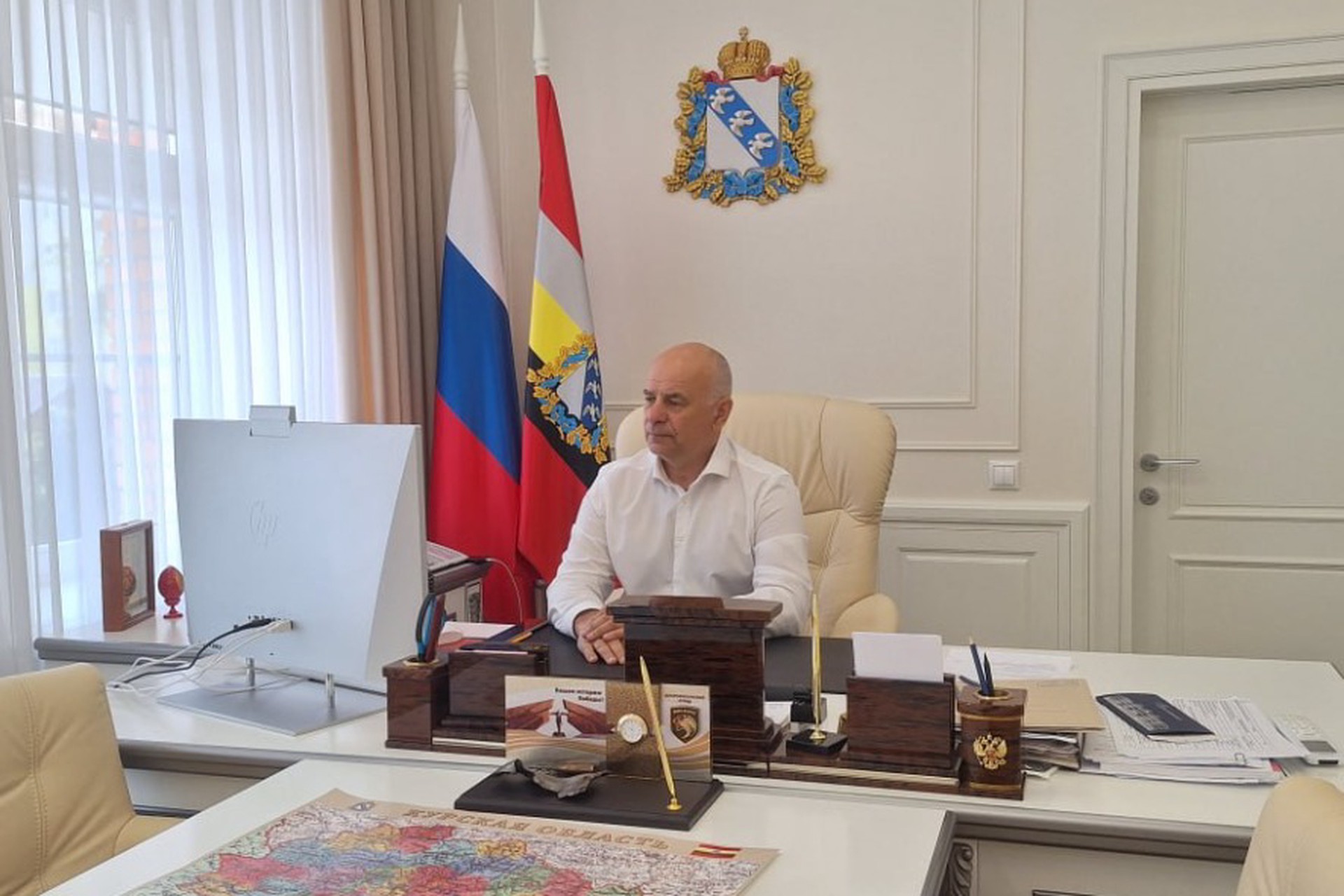 Председатель Курской облдумы Юрий Амерев покидает пост