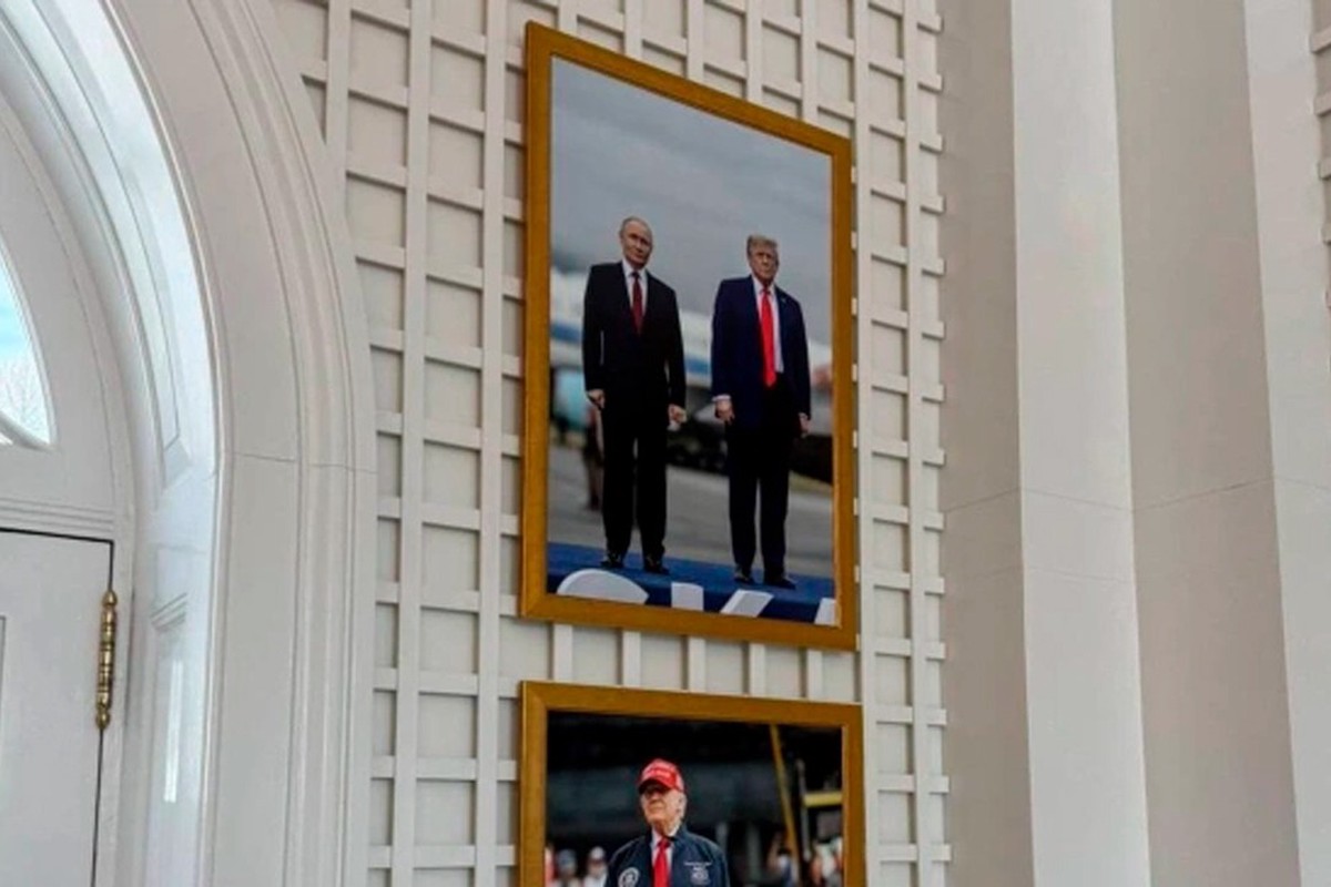 Политолог указал на особый символизм появления в Белом доме фото Трампа с Путиным