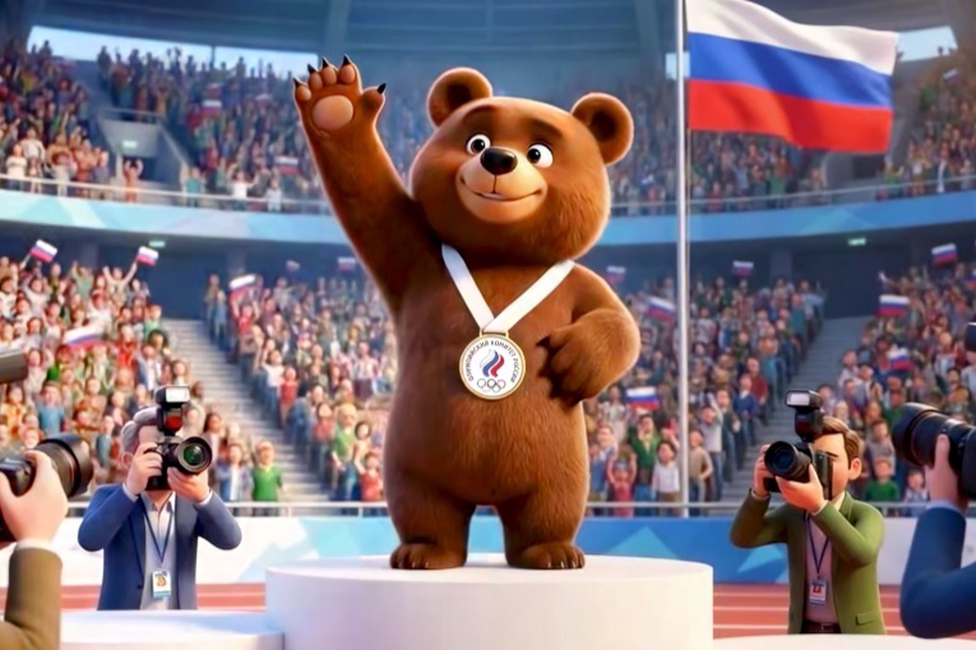 Новый олимпийский талисман России показали в Минспорте