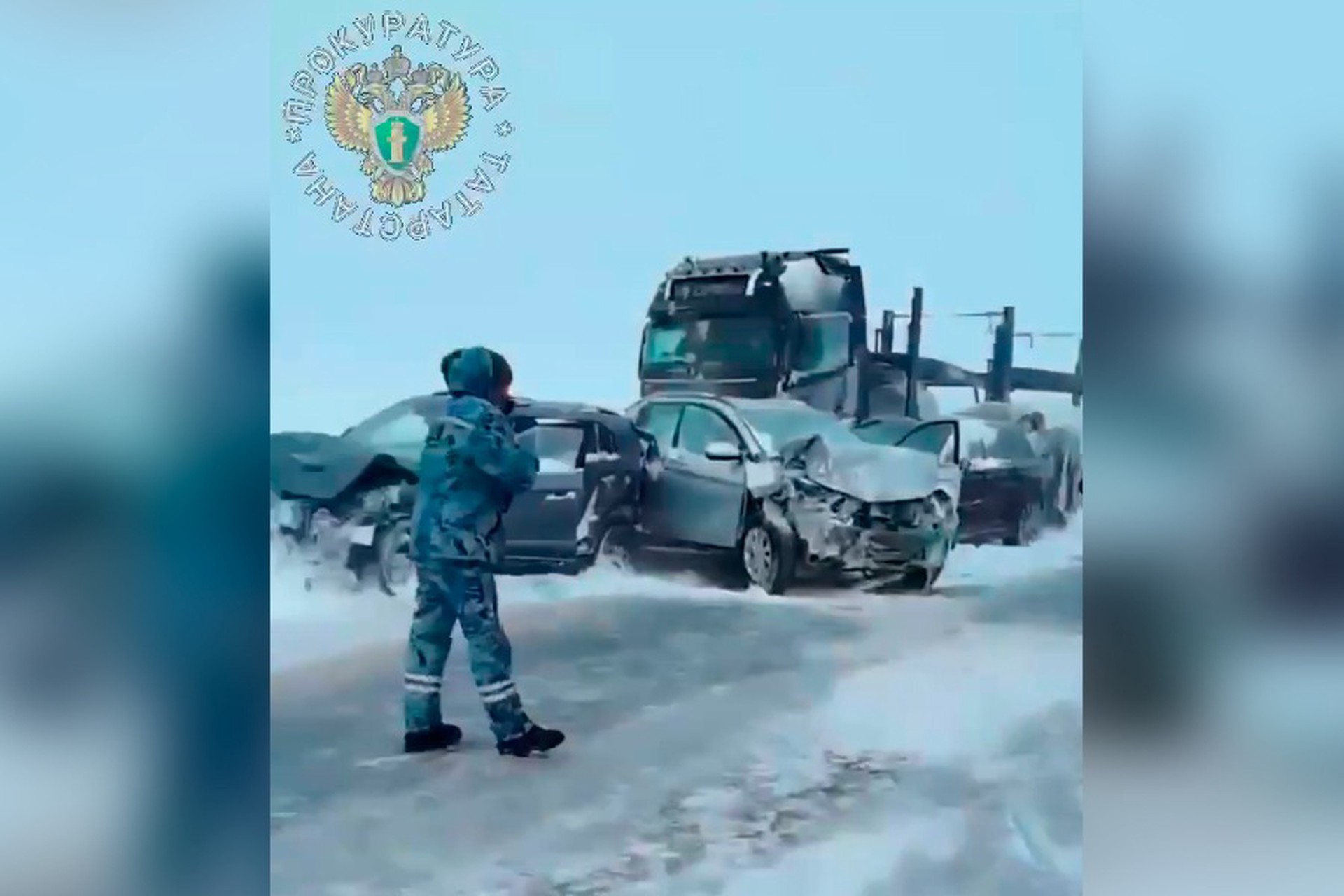 В массовом ДТП в российском регионе погибли четыре человека