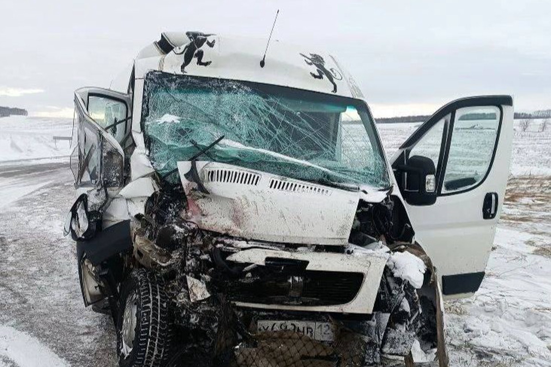 11 человек пострадали в ДТП с микроавтобусом в российском регионе