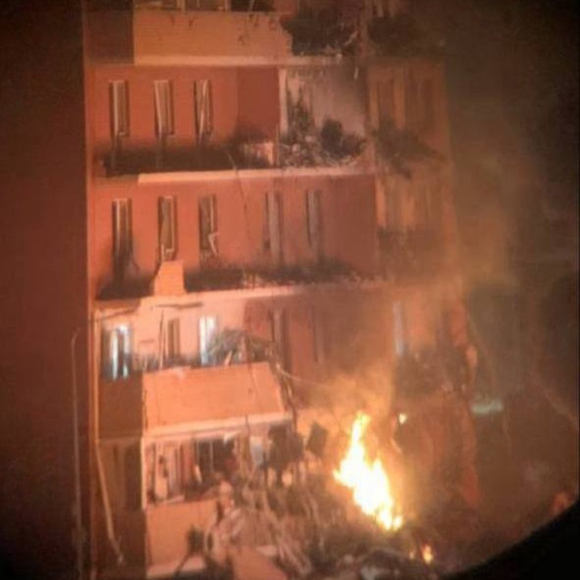 В Адыгее после атаки БПЛА загорелся жилой дом