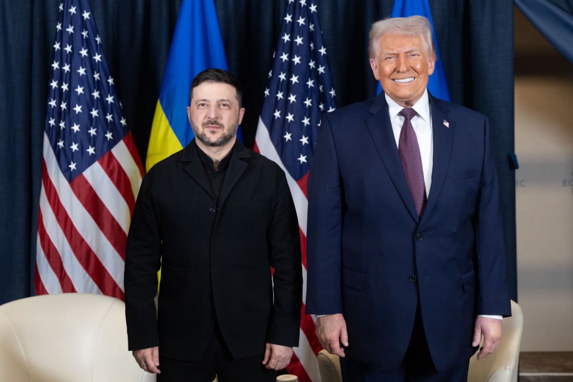 Встреча Зеленского и Трампа в Давосе завершилась