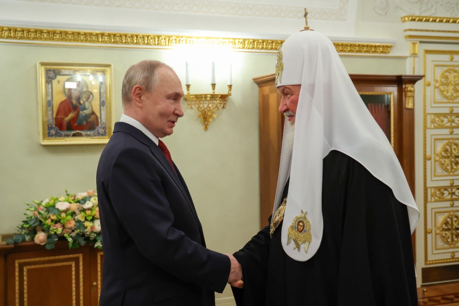 Путин поздравил патриарха Кирилла с годовщиной интронизации