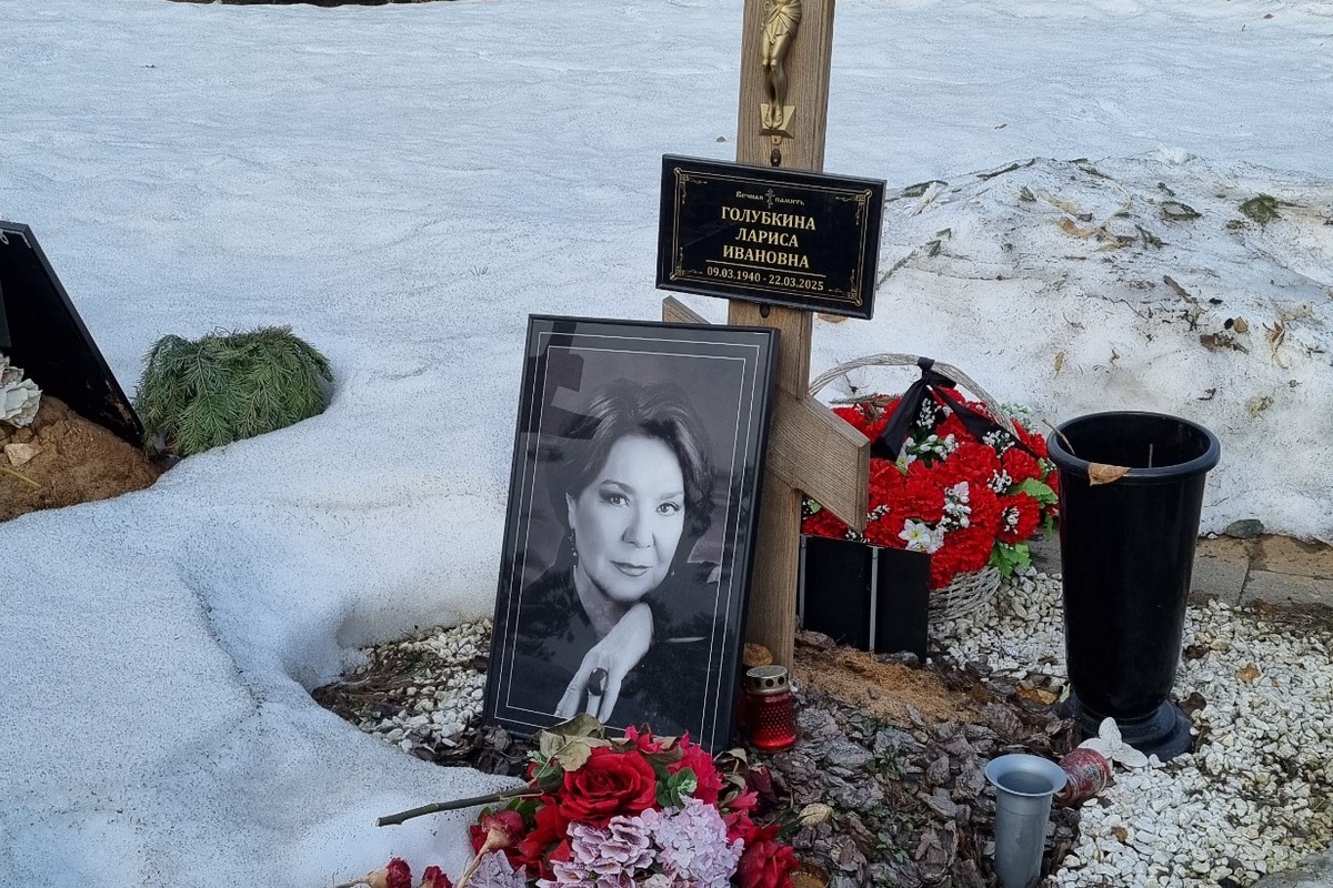 На могиле Ларисы Голубкиной спустя год так и не поставили памятник