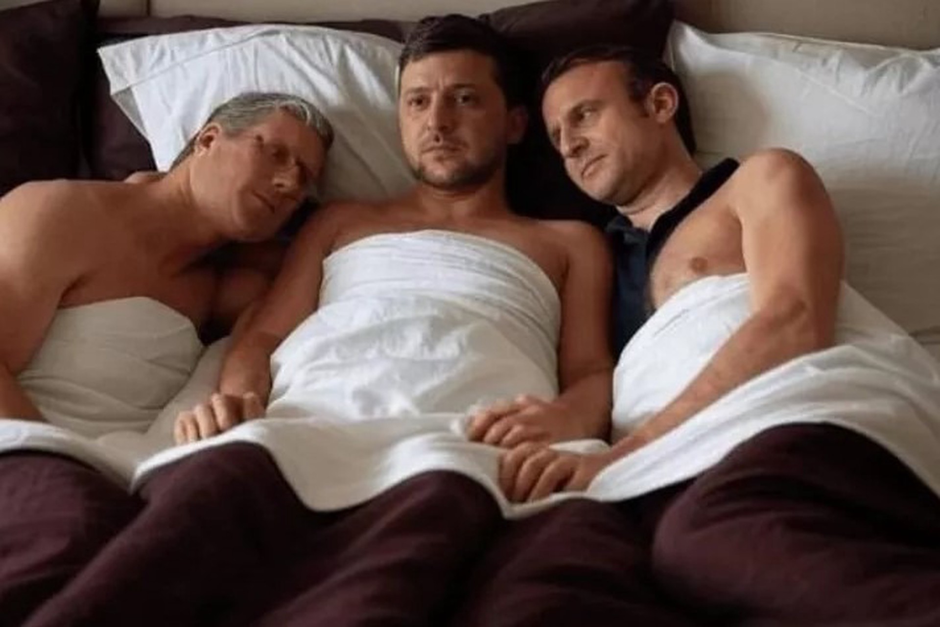 Картинка с голыми Зеленским, Макроном и Стармером нашлась в файлах Эпштейна