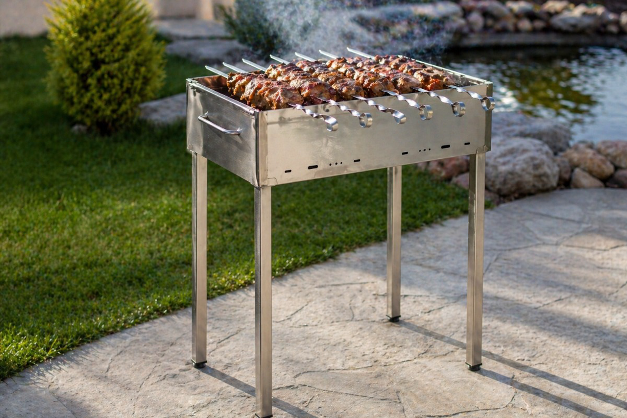 Как выбрать мангал и шампуры для шашлыка в мае