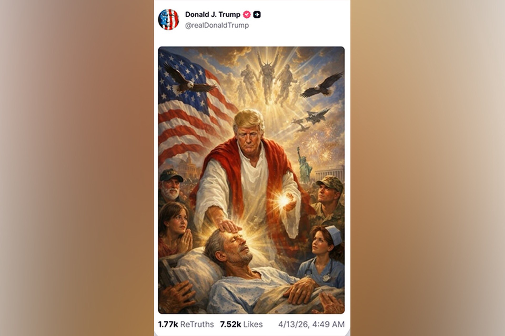 Трамп примерил образ Иисуса Христа и взбесил верующих