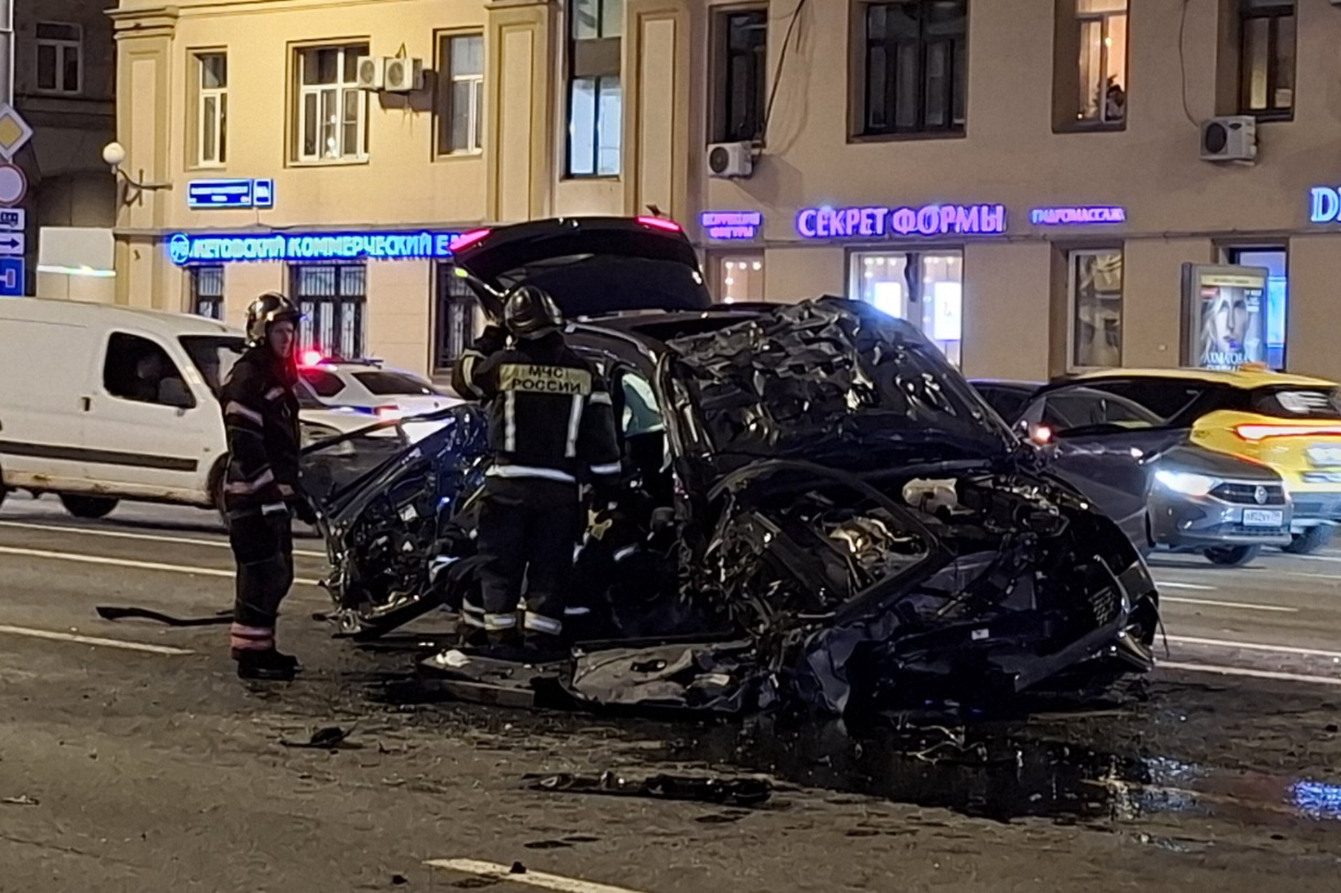 Момент смертельной аварии на Садовом кольце попал на видео