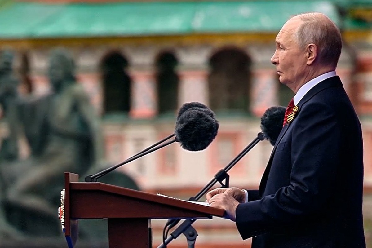 Речь Путина на параде длилась 8,5 минуты