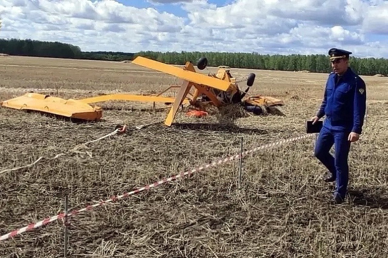 Самолет разбился в Омской области