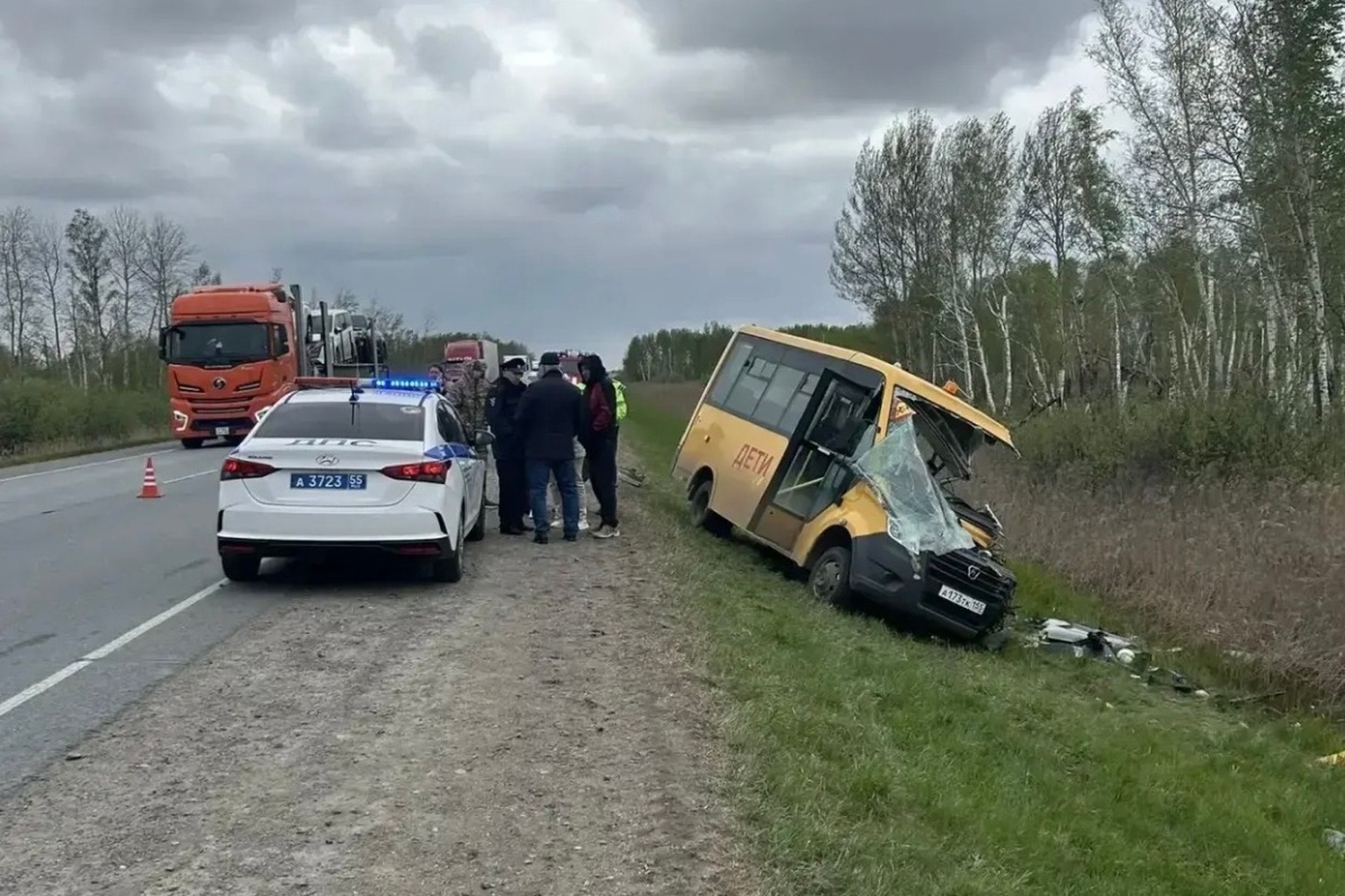 Под Омском в аварии погиб один ребенок