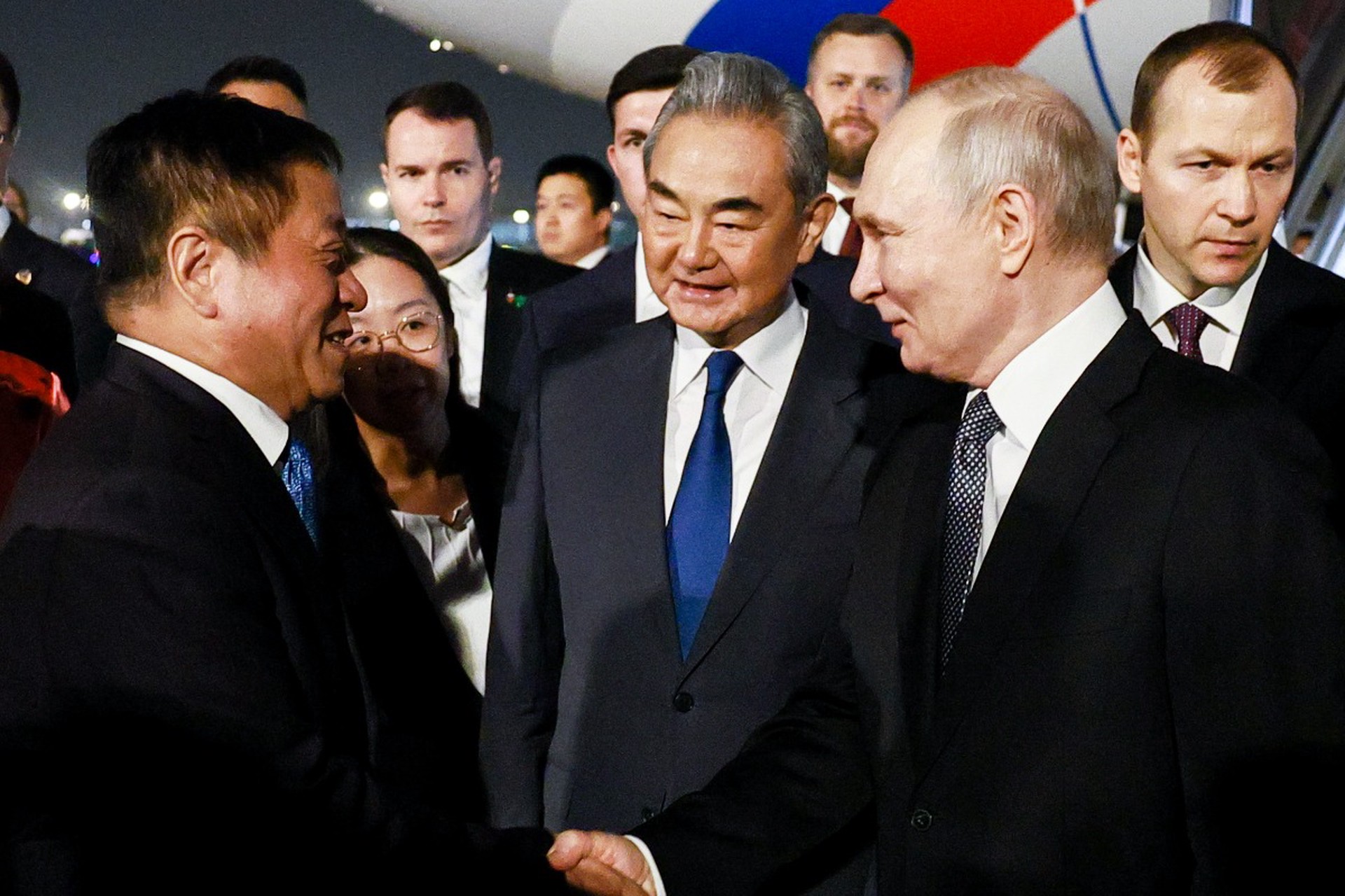 Опубликованы первые кадры с Путиным в Пекине