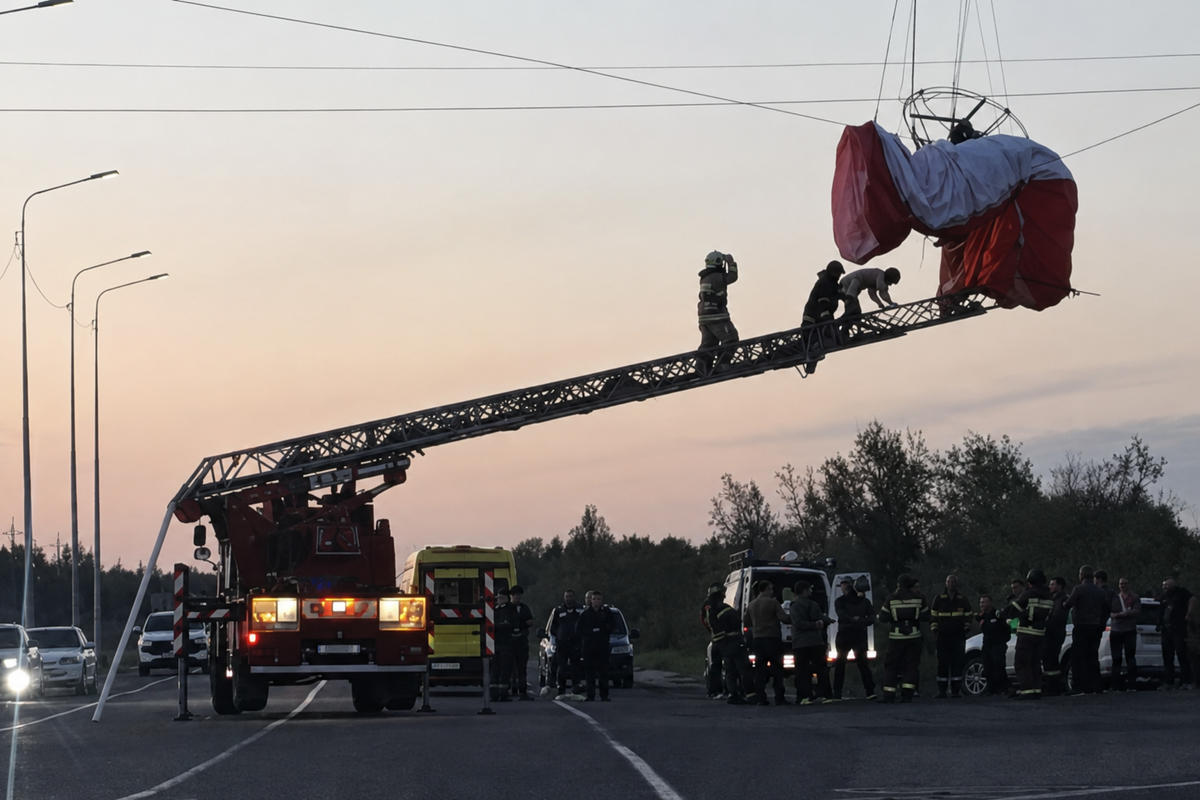 Опасный полет на Ямале закончился столкновением с ЛЭП