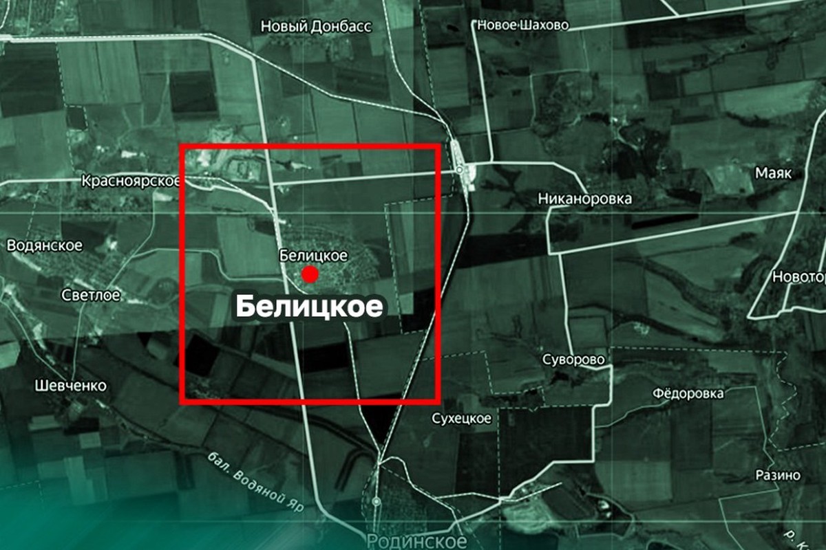 Российские военные освободили Белицкое в ДНР